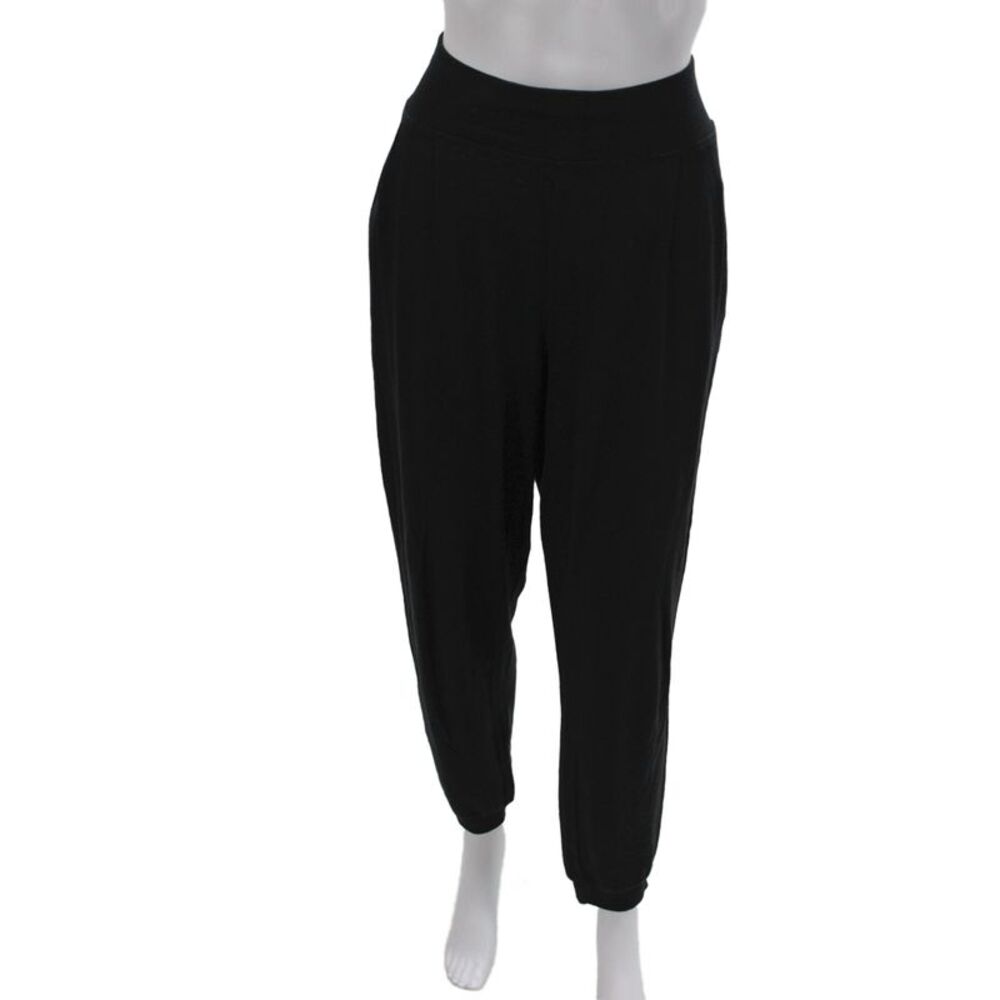 Eileen Fisher Women Black Hemp Jogger Pants Size M